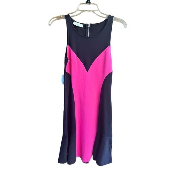 Nicki Minaj  Tank Knit Dress Sz M Junior Pink/Black NWT - Picture 1 of 7